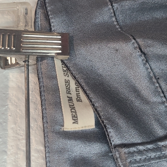 Guess ice blue metallic skinny jeans small - Picture 4 of 10